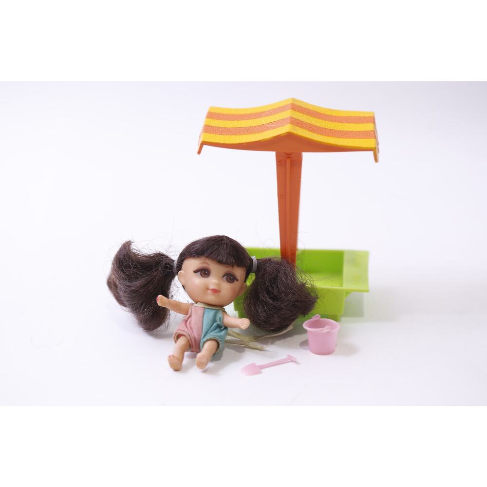 1960s, Liddle Kiddles, Millie Middle, Doll, with Sandbox, Mattel ~ 250929-WH 765